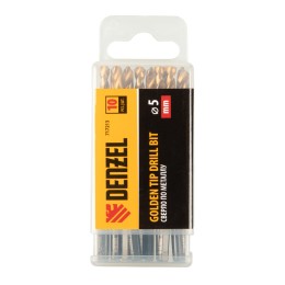 Denzel Сверло по металлу, 5 мм, HSS-Tin, Golden Tip, 10 шт. 717213