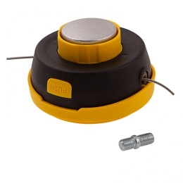 Denzel Катушка триммерная полуавтоматическая, легкая заправка лески, гайка M10x1.25, винт M10-M10, подшипник 96318