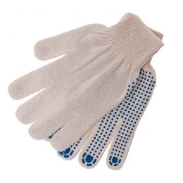 Сибртех Перчатки х/б, ПВХ покрытие, "Точка", 10 класс Россия 67785