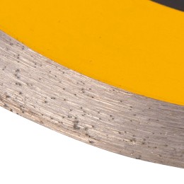 Denzel Диск алмазный отрезной 125 х 22,2 мм, сплошной, супертонкий, горячий пресс, мокрое резание// 73045