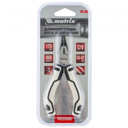 Matrix Длинногубцы Mini, 125 мм, изогнутые, авторазжим, Pro 17831