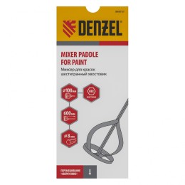Denzel Миксер для красок, 100 х 8 х 600 мм, шестигранный хвостовик 848757