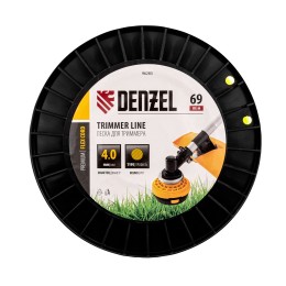 Denzel Леска для триммера круглая, 4,0мм х 69м, на DIN катушке FLEX CORD, 96283