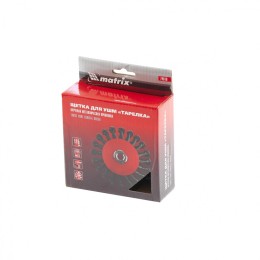 Matrix Щетка для УШМ, 115 мм, М14, "тарелка", крученая проволока 0.5 мм 74610