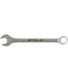 Stels Ключ комбинированный, 28 мм, CrV, матовый хром 15229