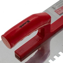 Matrix Гладилка из нержавеющей стали, 280 х 130 мм, зеркальная полировка, пластмассовая ручка, зуб 8 х 8 мм 86782