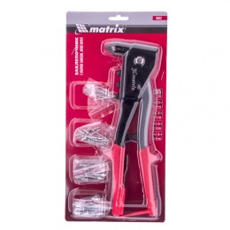 Matrix Заклепочник литой, 260 мм, с набором заклепок, заклепки 2.4-3.2-4.0-4.8 мм 40552