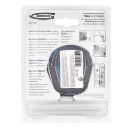 Gross Рулетка "Schlagfest",10 м x 25 мм,магнитный обрезиненный зацеп,двусторонняя шкала,автоматическая фиксация 31115