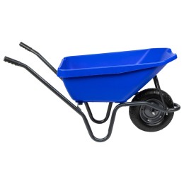 Сибртех Тачка садово-строительная с пластиковым корытом, грузоподъемность 175 кг, объем 90 л 68919