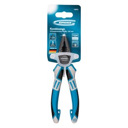 Gross Плоскогубцы комбинированные 165 мм, трехкомпонентные рукоятки 16972