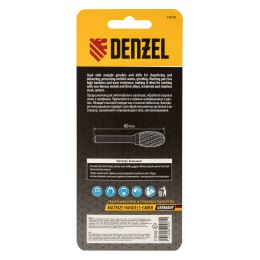 Denzel Борфреза по металлу твердосплавная, овальная, тип-E, 12 мм// 72038