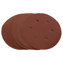 Matrix Круг абразивный на ворсовой подложке под "липучку", перфорированный, P 220, 150 мм, 5 шт 73844