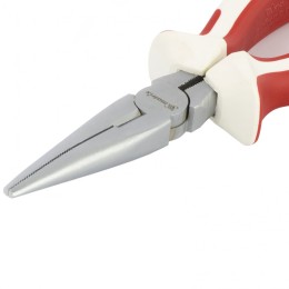 Matrix Длинногубцы прямые WHite Nickel, 160 мм, никелированные, трехкомпонентные рукоятки 17188