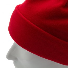 Сибртех Шапка с отворотом из флиса для взрослых, размер 56-57, красная 68821