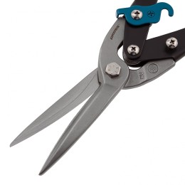 Gross Ножницы по металлу "Piranha", 270 мм, прямой проходной рез, сталь СrMo, двухкомпонентные рукоятки 78329