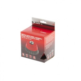 Matrix Щетка для УШМ, 100 мм, М14, "чашка", двухрядная, крученая проволока 0.5 мм 74682