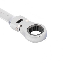 Matrix Ключ комбинированный трещоточный, 18 мм, CrV, шарнирный, зеркальный хром 14842