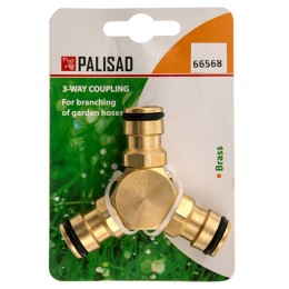 Palisad Тройник для разветвления или соединения, штуцерный, латунный 66568