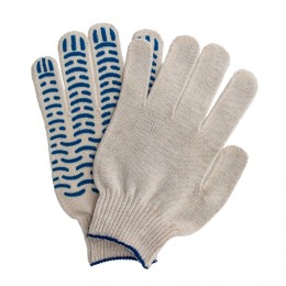 Сибртех Перчатки х/б, ПВХ покрытие, "Волна", 10 класс Россия 67716