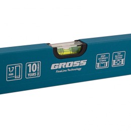 Gross Уровень алюминиевый усиленный, 1000 мм, 3 глазка 33630