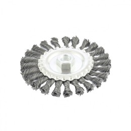 Matrix Щетка для УШМ 125 мм, М14, плоская, крученая проволока 0.5 мм 74640