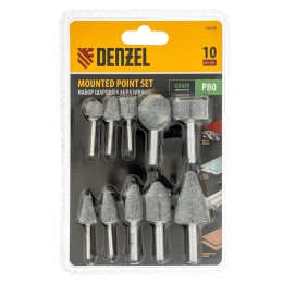 Denzel Набор шарошек для дрели (ПШМ), 10 шт 76028