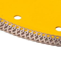 Denzel Диск алмазный отрезной 230 х 22,2мм, сплошной, супертонкий, горячий пресс, сухой/мокрый рез// 73074