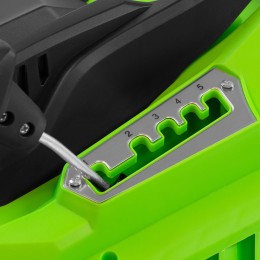 Сибртех Газонокосилка электрическая L1500, 1500 Вт, ширина 33 см, 5 уровней, пластиковый травосборник 35 л 96677