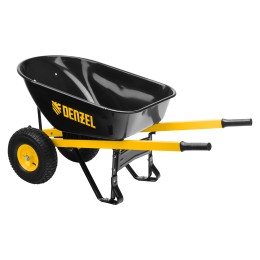 Denzel Тачка строительная, усиленная, объем 140 л, 250 кг, двухколесная, колесо 15х6.00-6 69000