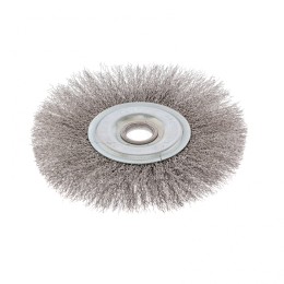 Сибртех Щетка для УШМ, 175 мм, посадка 22.2 мм, плоская, витая проволока 0.3 мм 746667