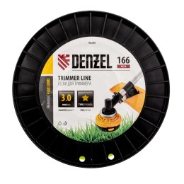 Denzel Леска для триммера звезда, 3,0мм х 166м, на DIN катушке FLEX CORD 96288