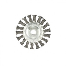 Matrix Щетка для УШМ 100 мм, М14, плоская, крученая проволока 0.8 мм 74643