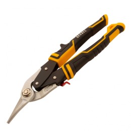 Denzel Ножницы по металлу, 270 мм, прямой и левый рез, сталь-СrMo, трехкомпонентные рукоятки 78372