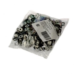 Сибртех Скоба металлическая двухлапковая, 16 мм, 100 шт 48190