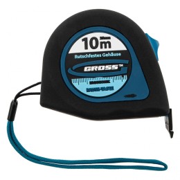Gross Рулетка "Ergonomisch",10 м x 25 мм,магнитный обрезиненный зацеп 31105