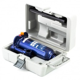 Stels Домкрат гидравлический бутылочный, 5 т, h подъема 207-404 мм, в пластиковом кейсе 51175