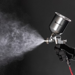 Matrix Краскораспылитель пневматический с верхним бачком V 1, 0 л, сопло D 1.2, 1.5 и 1.8 мм 57315