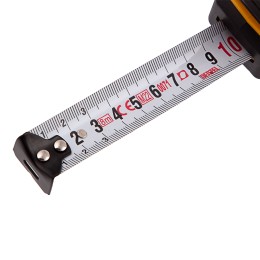 Denzel Рулетка 8м х 25мм, двухкомп. корпус, кнопка-пауза// 31544