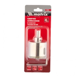 Matrix Сверло алмазное по керамограниту, 45 х 67 мм, трехгранный хвостовик 726453