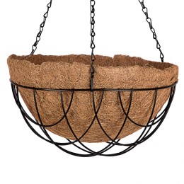 Palisad Кашпо подвесное с вкладышем из коковиты, полукруглое D 30 см 69017