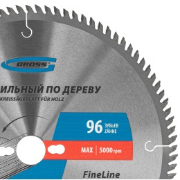 Gross Пильный диск по дереву 305 x 30 x 96 Т 73346