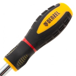 Denzel Отвертка комбинированная, SL3/16"-PH1, SL1/4"-PH2, 3-х компонентная рукоятка// 7713381