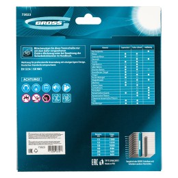 Gross Диск алмазный, 180 х 22.2 мм, турбо-сегментный, сухая резка 73023