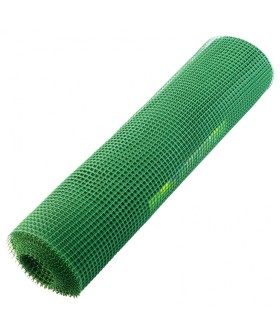 Сибртех Решетка заборная в рулоне, 1 х 20 м, ячейка 15 х 15 мм, пластиковая, зеленая, 64512