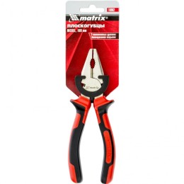 Matrix Плоскогубцы Nickel, 160 мм, никелированные, двухкомпонентные рукоятки 16902