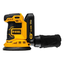 Denzel Машина шлифовальная эксцентриковая аккумуляторная COS-125, 18В Li-Ion 28470