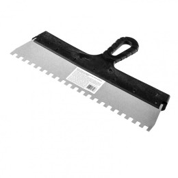 Sparta Шпатель из нержавеющей стали, 350 мм, зуб 8 х 8 мм, пластмассовая ручка 85145