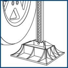 Stels Опора для реечного домкрата на грунте, Off-RoaD Base 50539