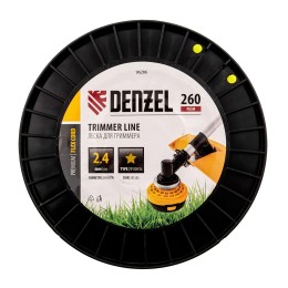 Denzel Леска для триммера звезда, 2,4мм х 260м, на DIN катушке FLEX CORD 96286