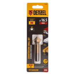 Denzel Зенковка конусная под М8, HSS, по металлу, цилиндрический хвостовик// 72308